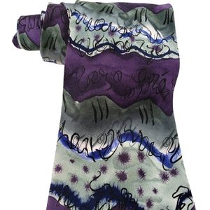 J Garcia Silk Necktie Feeding In The Light Purple Mens